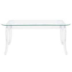 KH010100207 Stół KING 240 transparentny - poliwęglan, szkło hartowane King Home