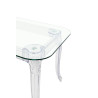 KH010100207 Stół KING 240 transparentny - poliwęglan, szkło hartowane King Home