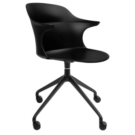 321-CPP8A Krzesło biurowe obrotowe BRAZO czarne King Home