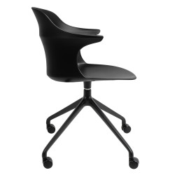 321-CPP8A Krzesło biurowe obrotowe BRAZO czarne King Home
