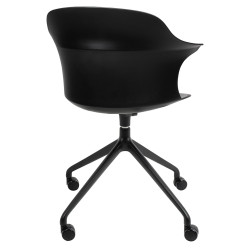 321-CPP8A Krzesło biurowe obrotowe BRAZO czarne King Home