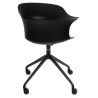 321-CPP8A Krzesło biurowe obrotowe BRAZO czarne King Home