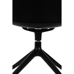 321-CPP8A Krzesło biurowe obrotowe BRAZO czarne King Home