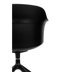 321-CPP8A Krzesło biurowe obrotowe BRAZO czarne King Home