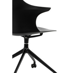 321-CPP8A Krzesło biurowe obrotowe BRAZO czarne King Home