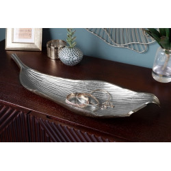 41270 INVICTA misa LEAF 65 cm srebrna - aluminium King Home