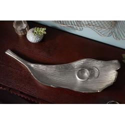 41270 INVICTA misa LEAF 65 cm srebrna - aluminium King Home