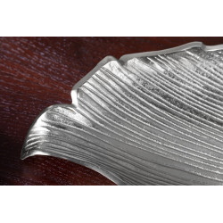 41270 INVICTA misa LEAF 65 cm srebrna - aluminium King Home