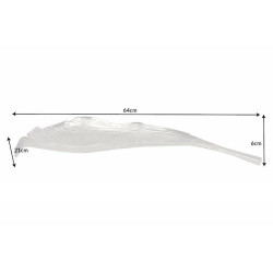 41270 INVICTA misa LEAF 65 cm srebrna - aluminium King Home