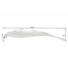 41270 INVICTA misa LEAF 65 cm srebrna - aluminium King Home