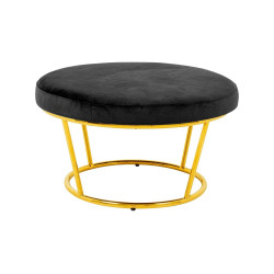 CH5994-1.OTTO.CD Fotel GABBIA STAND złoty z podnóżkiem King Home