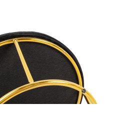 CH5994-1.OTTO.CD Fotel GABBIA STAND złoty z podnóżkiem King Home