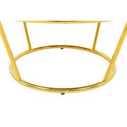 CH5994-1.OTTO.CD Fotel GABBIA STAND złoty z podnóżkiem King Home