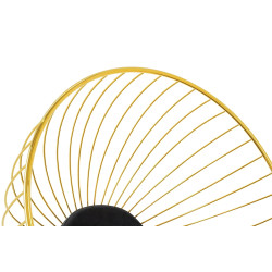 CH5994-1.OTTO.CD Fotel GABBIA STAND złoty z podnóżkiem King Home