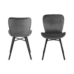 H000018966 ACTONA krzesło BATILDA -1A ciemny szary King Home