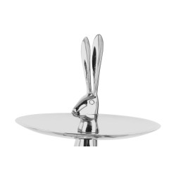 61349 KARE patera / etażerka BUNNY srebrna King Home