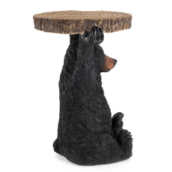 76375 KARE stolik BEAR 53x33 cm drewniany / czarny King Home