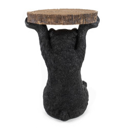 76375 KARE stolik BEAR 53x33 cm drewniany / czarny King Home