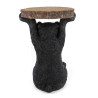 76375 KARE stolik BEAR 53x33 cm drewniany / czarny King Home