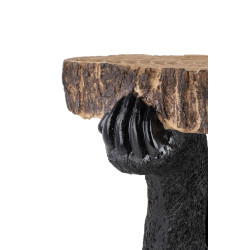76375 KARE stolik BEAR 53x33 cm drewniany / czarny King Home