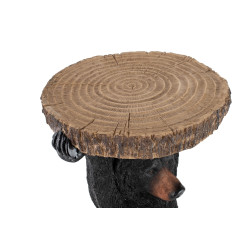 76375 KARE stolik BEAR 53x33 cm drewniany / czarny King Home