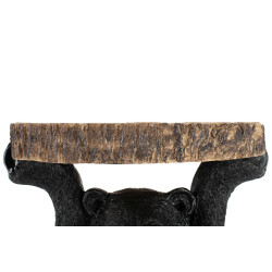 76375 KARE stolik BEAR 53x33 cm drewniany / czarny King Home