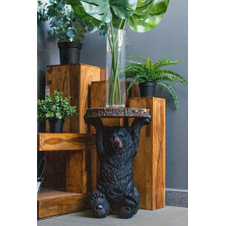 76375 KARE stolik BEAR 53x33 cm drewniany / czarny King Home