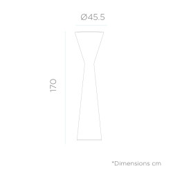 LUMKN170WLNW NEW GARDEN lampa podłogowa KONIKA 170 BATTERY biała King Home