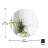 1015728-104 UMBRA lustro ścienne PERCH 60 cm mosiężne King Home