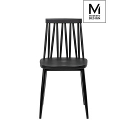 8608.BLACK MODESTO krzesło TRAK czarne - polipropylen, metal King Home