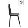 8608.BLACK MODESTO krzesło TRAK czarne - polipropylen, metal King Home