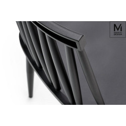 8608.BLACK MODESTO krzesło TRAK czarne - polipropylen, metal King Home