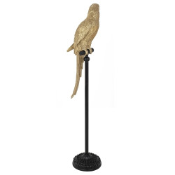 61630 KARE dekoracja stojąca PARROT 116 cm złota King Home