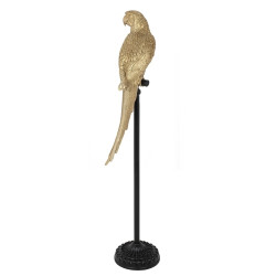 61630 KARE dekoracja stojąca PARROT 116 cm złota King Home