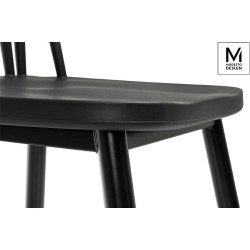 8608.BLACK MODESTO krzesło TRAK czarne - polipropylen, metal King Home