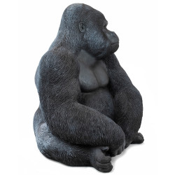 39378 KARE dekoracja stojąca GORILLA XL 76cm czarna King Home