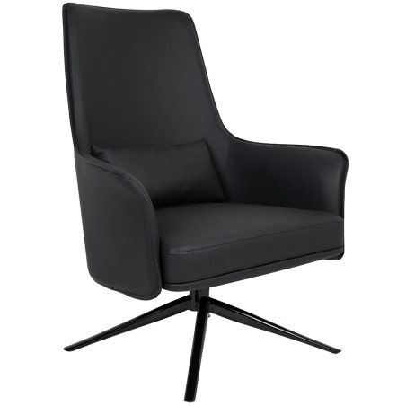 MSE011000338 Fotel VICTOR czarny PU King Home