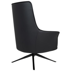 MSE011000338 Fotel VICTOR czarny PU King Home