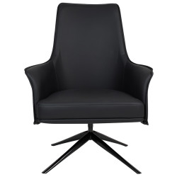 MSE011000338 Fotel VICTOR czarny PU King Home