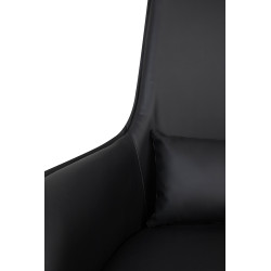 MSE011000338 Fotel VICTOR czarny PU King Home