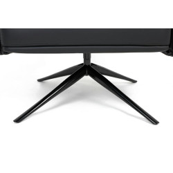 MSE011000338 Fotel VICTOR czarny PU King Home