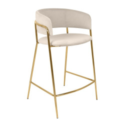 KH1301100122 Krzesło barowe DELTA 65 beżowe King Home
