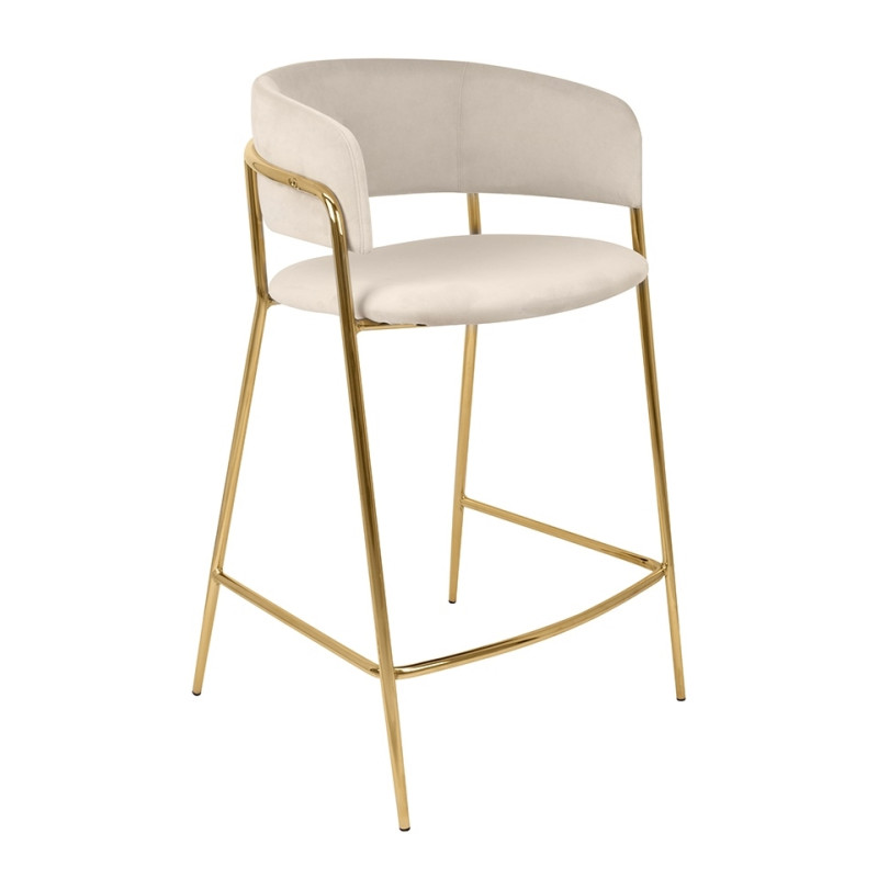 KH1301100122 Krzesło barowe DELTA 65 beżowe King Home