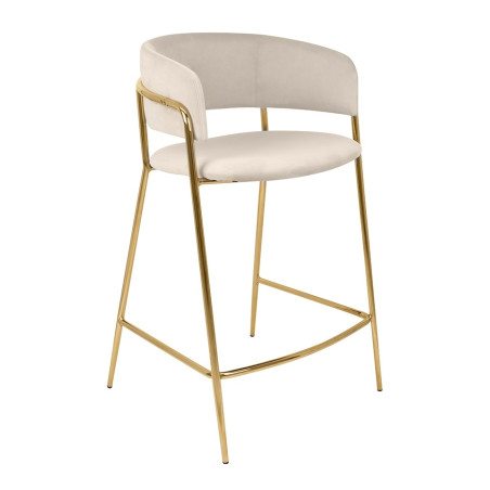 KH1301100122 Krzesło barowe DELTA 65 beżowe King Home