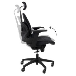 KH1501100111 Fotel biurowy VENTILER czarny King Home