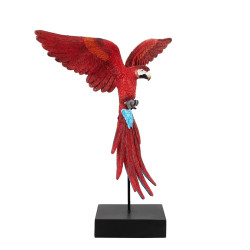 54746 KARE dekoracja PAPUGA ROZŁOŻONE  SKRZYDŁA 52x61 cm czerwona / niebieska King Home