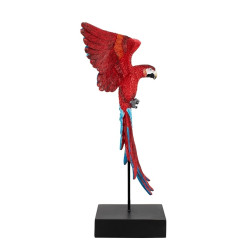 54746 KARE dekoracja PAPUGA ROZŁOŻONE  SKRZYDŁA 52x61 cm czerwona / niebieska King Home