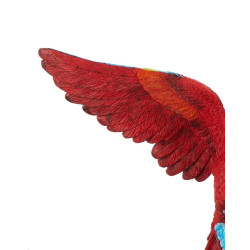 54746 KARE dekoracja PAPUGA ROZŁOŻONE  SKRZYDŁA 52x61 cm czerwona / niebieska King Home