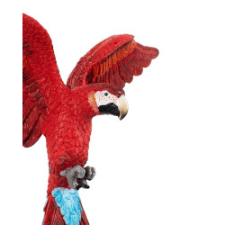 54746 KARE dekoracja PAPUGA ROZŁOŻONE  SKRZYDŁA 52x61 cm czerwona / niebieska King Home
