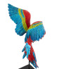54746 KARE dekoracja PAPUGA ROZŁOŻONE  SKRZYDŁA 52x61 cm czerwona / niebieska King Home